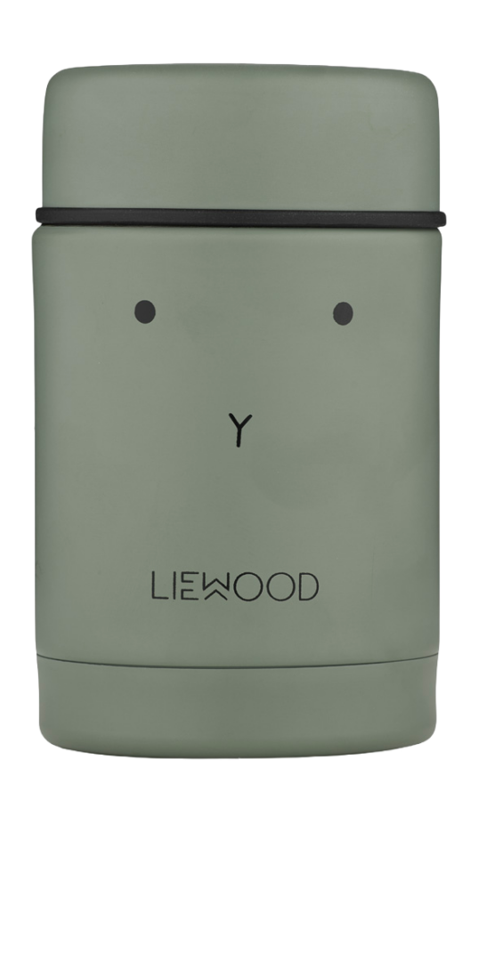 Nadja food jar Rabbit / faune green 250ml