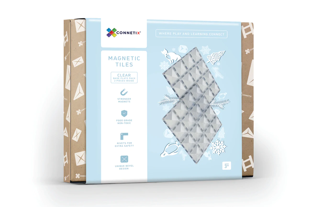 Connetix Magnetic plates - Clear
