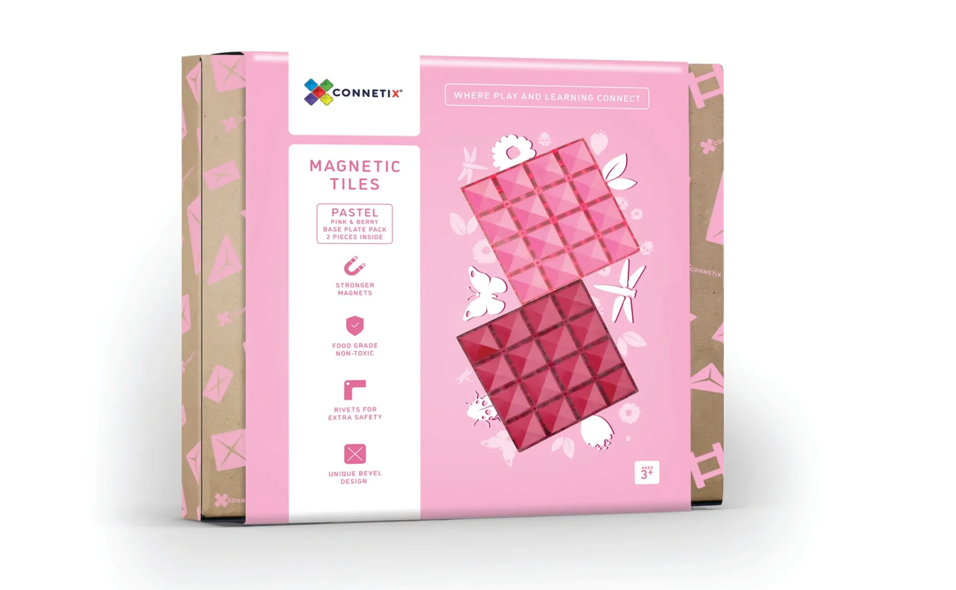 Connetix Magnetic plates - pastel