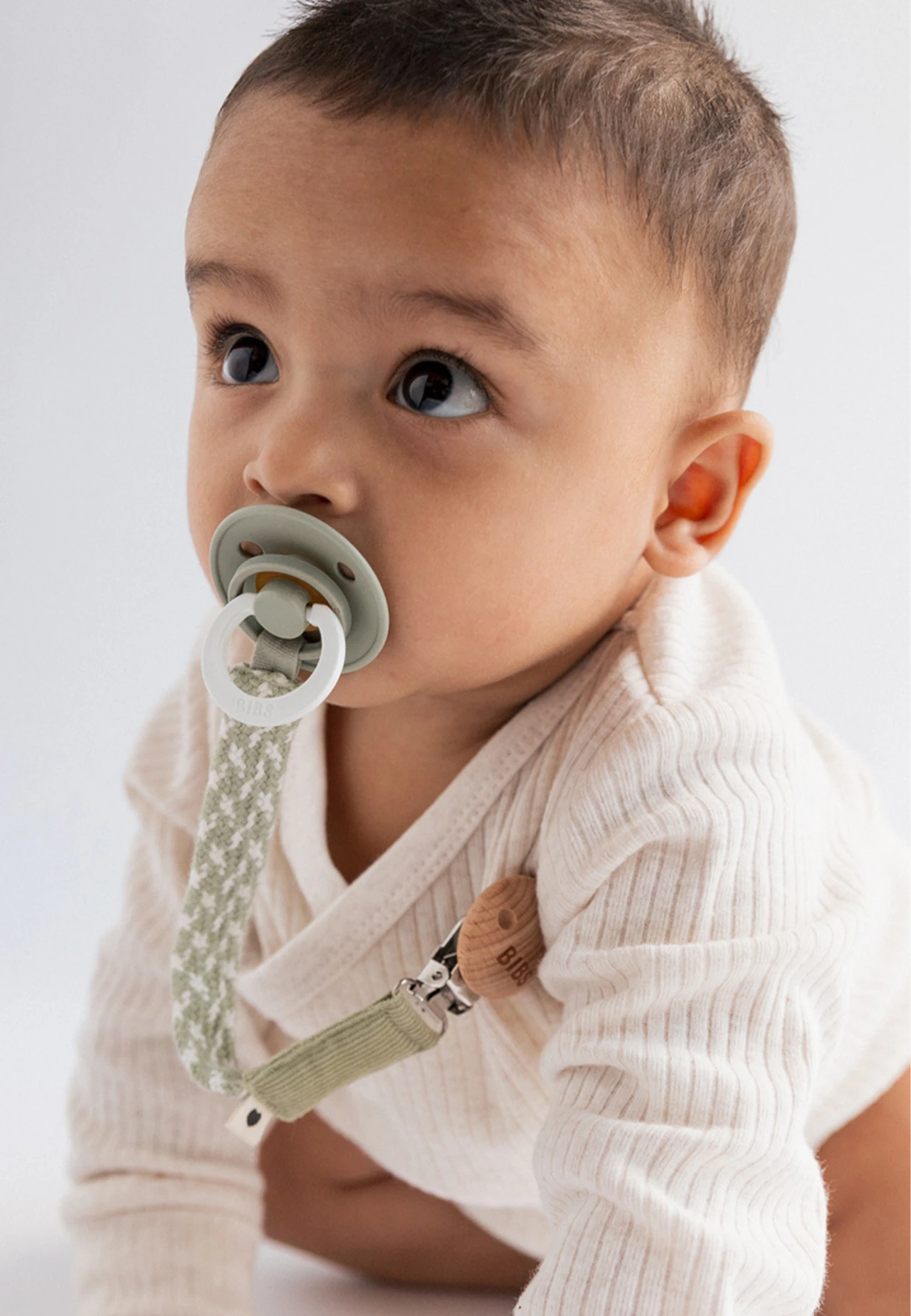 BIBS lančić za cuclu Braid - Sage - Ivory - Image 2