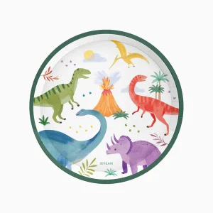 Kartonski tanjir Ø 17cm 6 komada - Dinosaurusi