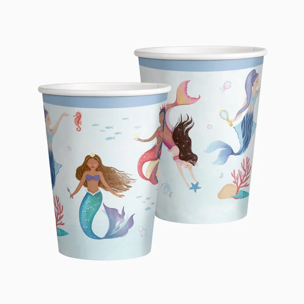 Papirne čaše 10 kom - Sirene - Image 2