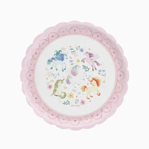 Kartonski tanjir Ø 23cm 6 komada - Jednorozi
