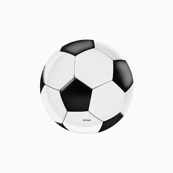 Kartonski tanjir Ø 17cm 6 komada - Fudbal